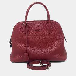 Pre Owned حقيبة هيرمس بوليد 31 جلد أحمر