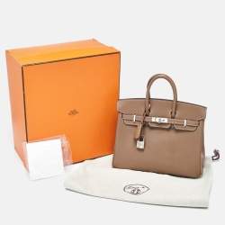 مملوكة مسبقًا حقيبة هيرمس بيركين 25  جلد إيتوب توغو إكسسوار مطلي بلاديوم