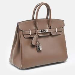 مملوكة مسبقًا حقيبة هيرمس بيركين 25  جلد إيتوب توغو إكسسوار مطلي بلاديوم