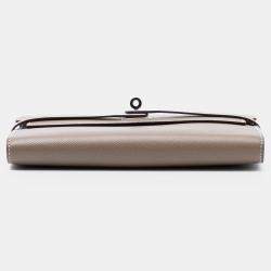 Pre Owned محفظة هيرمس كيلي لونغ جلد إبسوم بني