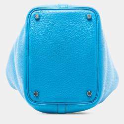 مملوكة مسبقًا Hermes Blue Clemence Picotin Lock 18