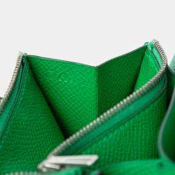 Pre Owned Hermes Green Epsom Constance Slim Wallet