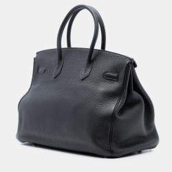 Pre Owned Hermes Blue Togo Birkin Retourne 30