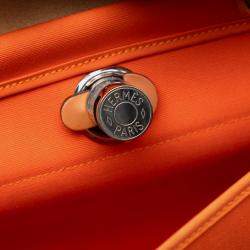 مملوكة مسبقًا حقيبة هيرمس توال هرباغ زيبر 31 بني برتقالي
