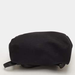 Pre Owned Hermes Herbag Black Toile Canvas and Vache Hunter 2-in-1 Backpack