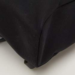 Pre Owned Hermes Herbag Black Toile Canvas and Vache Hunter 2-in-1 Backpack