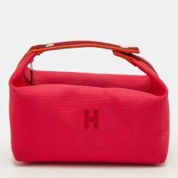 مملوكة مسبقًا Hermes Bride-a-Brac Large Hibiscus Toile H Canvas Case