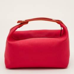 Pre Owned Hermes Bride-a-Brac Large Hibiscus Toile H Canvas Case