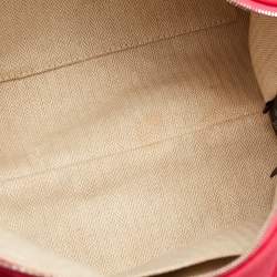 Pre Owned Hermes Bride-a-Brac Large Hibiscus Toile H Canvas Case