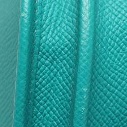 Pre Owned Hermes Evelyne 29 III PM Malachite Epsom Leather Bag