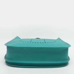 Pre Owned Hermes Evelyne 29 III PM Malachite Epsom Leather Bag