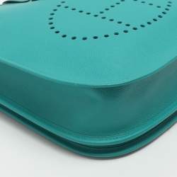 Pre Owned Hermes Evelyne 29 III PM Malachite Epsom Leather Bag