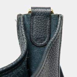 Pre Owned Hermes Blue Clemence Evelyne I GM