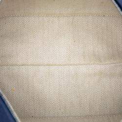 Pre Owned Hermes Blue Green Small Toile Bride A Brac Case