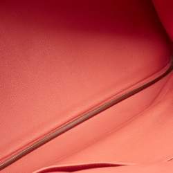  مملوكة مسبقًا Hermes Birkin 35 Palladium Finish Rose Jaipur Epsom Leather Tote