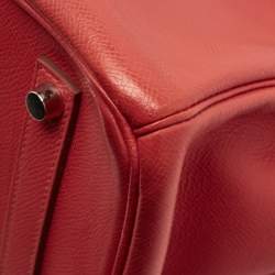 مملوكة مس بقًا Hermes Birkin 35 Palladium Finish Rose Jaipur Epsom Leather Tote