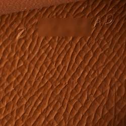 Pre Owned محفظة هيرمس كيلي تو جو جلد إبسوم ذهبي