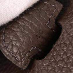 مملوكة مسبقًا Hermes Chocolat Togo Evelyne 3 29 PM Shoulder Bag