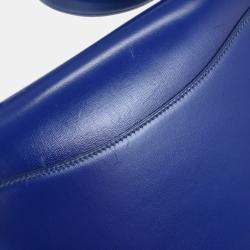Pre Owned Hermes Blue Saphir Box Calf Constance 23 Shoulder Bag