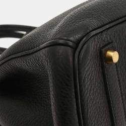 Pre Owned حقيبة هيرمس بيركين 35 جلد توريليون كليمنسي أسود