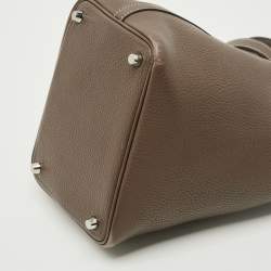 مملوكة مسبقًا حقيبة هيرمس بيكوتين لوك 18 جلد انكري توغو أزرق/أزرق داكن