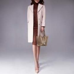 مملوكة مسبقًا حقيبة هيرمس بيكوتين لوك 18 جلد انكري توغو أزرق/أزرق داكن