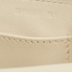 Pre Owned Hermes Geta Gold Finish Nata Chevre Mysore Leather Shoulder Bag