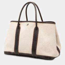 Pre Owned Hermes Brown Toile and Negonda Garden Party 30