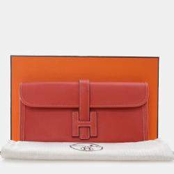 Pre Owned Hermes Red Orange Swift Jige Elan 29 