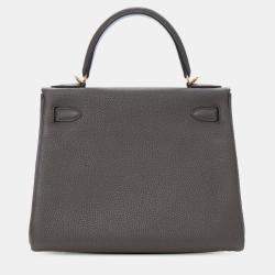 Pre Owned حقيبة هيرمس كيلي روتورن 28 تاغو رمادي