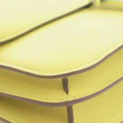 Pre Owned حقيبة هيرمس كونستانس إيلان 25 جلد إيبسوم أصفر