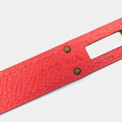 Pre Owned Hermes Kelly Wallet Epsom Leather Long Wallet Bi-Fold Rose Jaipur Salmon Pink