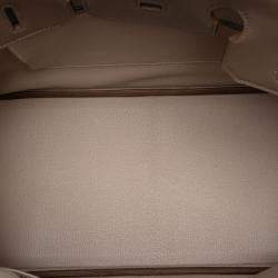 Pre Owned Hermes Pink Tricolor Clemence and Swift Birkin Cascade Retourne 35