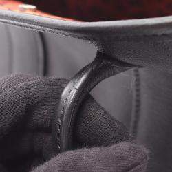 Pre Owned Hermes Black Swift and Silk Bolduc Twilly Garden Party 23