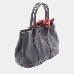 Pre Owned Hermes Black Swift and Silk Bolduc Twilly Garden Party 23