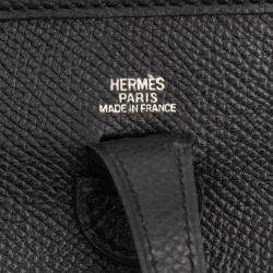 Pre Owned Hermes Black Epsom Evelyne 16