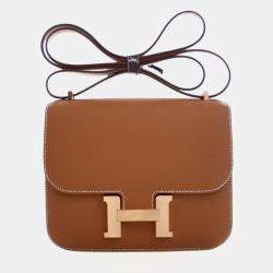 Pre Owned Hermes Gold Epsom Constance 18