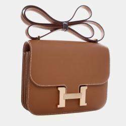 Pre Owned Hermes Gold Epsom Constance 18