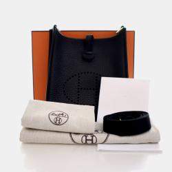 Pre Owned هيرمس إيفلين 16 كلمنس نوار تي بي إم