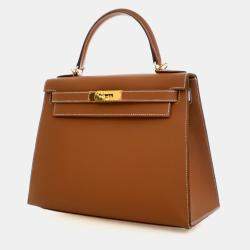 مملوكة مسبقًا Hermes Gold Epsom Sellier Kelly 28