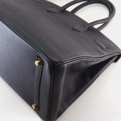 Pre Owned Hermes Noir Togo Birkin 35