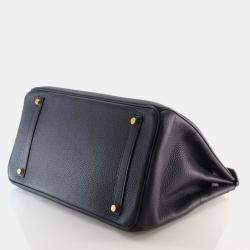 Pre Owned Hermes Noir Togo Birkin 35