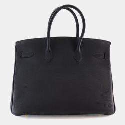 Pre Owned Hermes Noir Togo Birkin 35