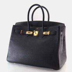 Pre Owned Hermes Noir Togo Birkin 35