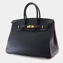 Pre Owned Hermes Noir Togo Birkin 35