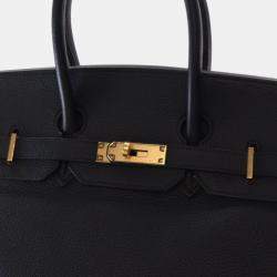 Pre Owned Hermes Noir Togo Birkin 35