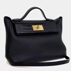 Pre Owned حقيبة هيرمس تاتش 24/24 جلد توغو أسود 29