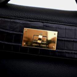 Pre Owned حقيبة هيرمس تاتش 24/24 جلد توغو أسود 29