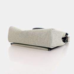 Pre Owned حقيبة هيرمس هيرباج زيپ قماش عسكري متوسط أخضر 20