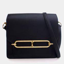 Pre Owned Hermes Noir Evercolor Mini Roulis 18